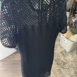 Women’s 1.State, black mesh dress size L